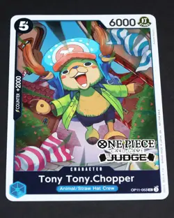 CANDY LAND Tony Tony.Chopper Judge Vol. 7 STAMPED One Piece PROMO OP11-053 NM! - Image 1