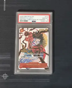 2025 ONE PIECE 3RD ANNIVERSARY TOURNAMENT 3 BROTHERS PACK MONKEY D. LUFFY PSA 10 - Image 1