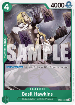Basil Hawkins ST24-003 Starter Deck 24 One Piece TCG Card - Image 1