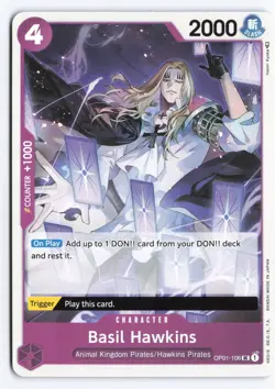 One Piece TCG - Basil Hawkins (OP01-106) Romance Dawn-English - Image 1