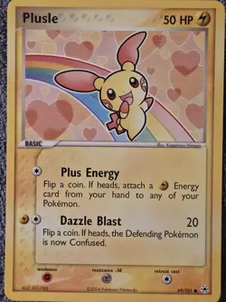 Plusle 69/101 Common Hidden Legends Pokemon Card LP+ - Image 1