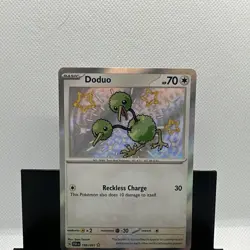 Pokemon TCG Doduo Scarlet & Violet Paldean Fates Holo Shiny Rare Card 199/091 - Image 3