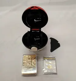 Complete Set of Burger King 1999 POKEMON 23K Gold Plated Cards & Bag Pikachu NIB - Image 2