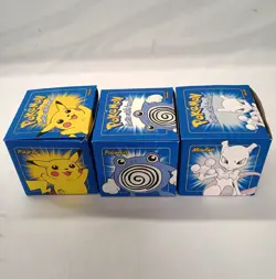 Complete Set of Burger King 1999 POKEMON 23K Gold Plated Cards & Bag Pikachu NIB - Image 5