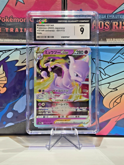 Mewtwo VSTAR 051/172 RRR VSTAR Universe Japanese Pokemon Card CGC 9 Mint - Image 1