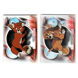 2 Card Lot - Topps Chrome Disney - The Fox and The Hound - Image 1