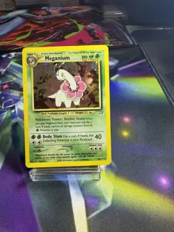 Pokemon TCG Meganium Holo Rare Card 10/111 Neo Genesis Unlimited - Image 2