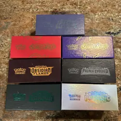 Lot of 7 Cool Empty Pokemon ETB Elite Trainer Boxes Card Storage BOXES ONLY - Image 2
