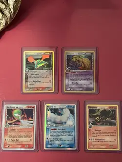Pokemon TCG Delta Species, ex, Rare Holo, 5 Cards MP Ungraded Rayquaza & More - Image 1