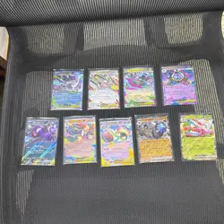 Lot Of 9 EX DOUBLE RARE cards Pitch Black English Unreleased Pokemon Card NM/M - Image 1