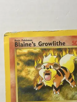 Blaine's Growlithe Gym Heroes 35/132 2000 Pokemon Card MP-H SEE DESCRIPTION - Image 5