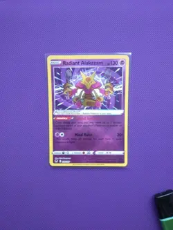 Radiant Alakazam 059/195 Holo Rare Silver Tempest SWSH12 Pokemon NM - Image 1