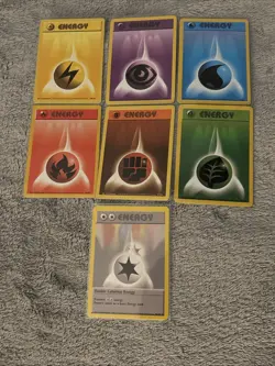 Energy Base Set Pokemon Card Lot Vintage 1999 WOTC LP .T75 - Image 2