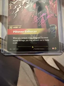 League of Legends Riftbound Vi Signature Card. - Image 4
