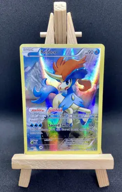 Pokemon Card - Keldeo XY118 - Black Star Promo Full Art Holo MP - Image 1