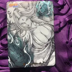 TSUNADE NARUTO Crystal Anime Waifu ACG Girl Holo Card - Image 1