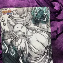TSUNADE NARUTO Crystal Anime Waifu ACG Girl Holo Card - Image 2