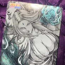 TSUNADE NARUTO Crystal Anime Waifu ACG Girl Holo Card - Image 5