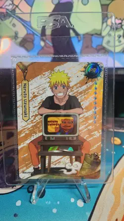 Naruto Shippuden Naruto Uzumaki PSA Magazine Promo Card Sealed NM NEW IN HAND! - Image 1