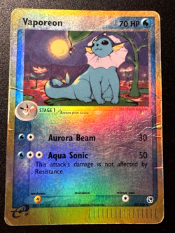 Vaporeon 25/100 EX Sandstorm Pokemon Card Reverse Holo Foil Rare HP - Image 1