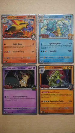 Pokemon Destined Rivals Pre-Release Build & Battle Promos, Complete Set of 4! - Image 1
