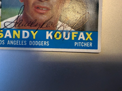 Sandy Koufax Signed 1960 Topps Baseball Card #343 - Image 3