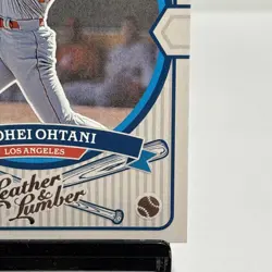 2019 Panini Leather & Lumber Shohei Ohtani Slugfest insert card #SF14-NM - Image 5