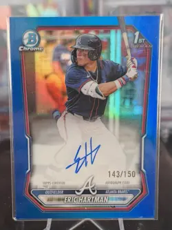 Eric Hartman 2026 Bowman Chrome Auto Blue Refractor /150 - Image 1