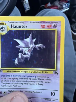 Pokemon TCG WOTC Vintage Haunter Fossil 6/62 1st Edition HP/DMG See Pics - Image 4