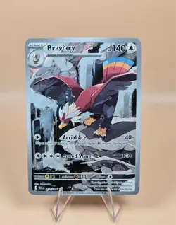 Braviary 155/086 SV: Black Bolt Holo Full Art IR Pokemon Card - NM - Image 1