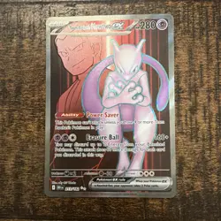 Team Rocket's Mewtwo EX 213/182 Destined Rivals Ultra Rare Pokemon Card - Image 1
