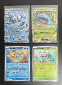 Pokemon Scarlet And Violet 151 Blooming Waters Promo Cards + JUMBO Blastoise - Image 2