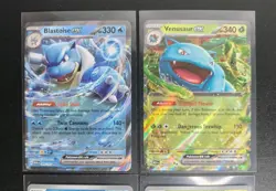 Pokemon Scarlet And Violet 151 Blooming Waters Promo Cards + JUMBO Blastoise - Image 3