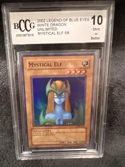Mystical Elf LOB-062 BCCG 10 Ultra Rare Vintage Yu-Gi-Oh Graded Card - Image 4