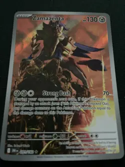 Pokemon TCG Zamazenta Holo Card 201/182 Sv10: Destined Rivals - Image 1