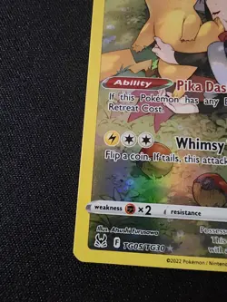Pokemon Lost Origin - Pikachu Full Art Holo #TG05/TG30 - Image 4