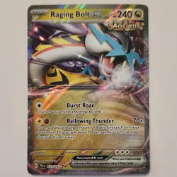 Pokemon Raging Bolt EX 123/162 Jumbo Cards Promo Holo Oversized 240 HP English - Image 1