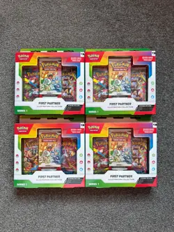 Pokemon TCG First Partner Illustration Collection Series 1 - Factory Sealed x4 - Image 1