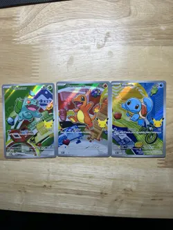 Pokemon TCG First Partner Illustration Collection Series 1 Kanto GEN 1 Starters - Image 1