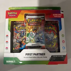 Pokemon TCG First Partner Illustration Collection Series 1 Box SEALED Box Tear - Image 1