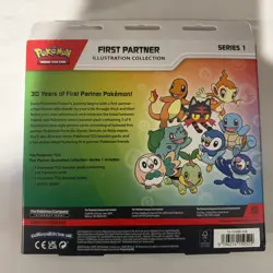 Pokemon TCG First Partner Illustration Collection Series 1 Box SEALED Box Tear - Image 3