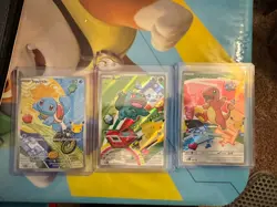 First Partner Illustration Collection Series 1 Kanto GEN 1 Starters Pokemon TCG - Image 1