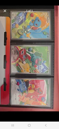 Pokemon TCG First Partner Illustration Collection Series 1 Kanto GEN 1 Starters - Image 1