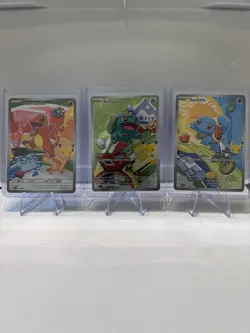 Pokemon TCG First Partner Illustration Collection Series 1 Kanto GEN 1 Starters - Image 1