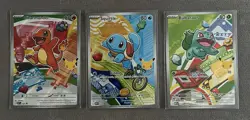 Pokemon TCG First Partner Illustration Collection Series 1 Kanto GEN 1 Starters - Image 1