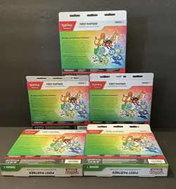Pokemon TCG-First Partner Illustration Collection Series 1 Factory Sealed Lot X5 - Image 2