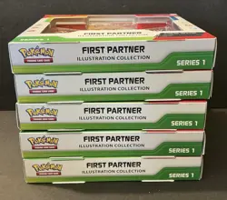 Pokemon TCG-First Partner Illustration Collection Series 1 Factory Sealed Lot X5 - Image 5