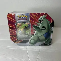 NEW & FACTORY SEALED! Pokemon Tyranitar V Strikers Tin - Image 1