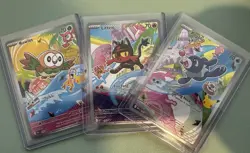 Pokemon TCG First Partner Illustration Collection Series 1 Gen 7 Starters MINT - Image 1