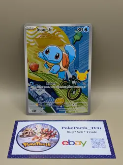 Pokemon TCG Squirtle MEP 039 First Partner Illustration Collection Series 1 - Image 1